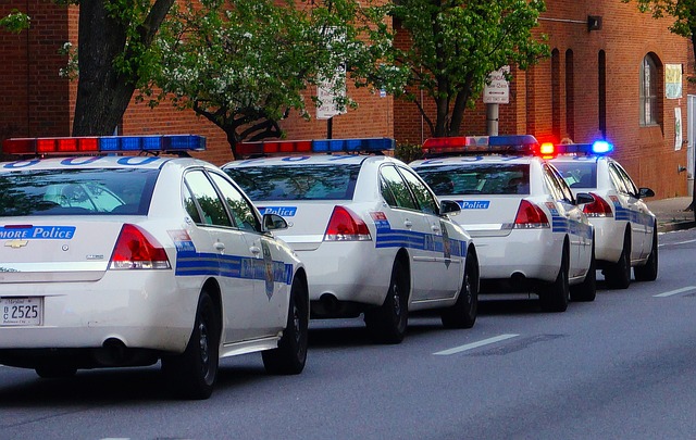 Postup při měření z policejního Škoda Superb v protisměru